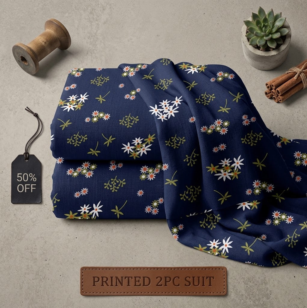 πΈFLORAL PRINTS β 2 PCS UNSTITCHEDπΈ
