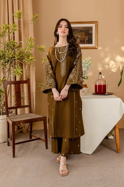 Dhanak-2PC Embroidered Suit - 185