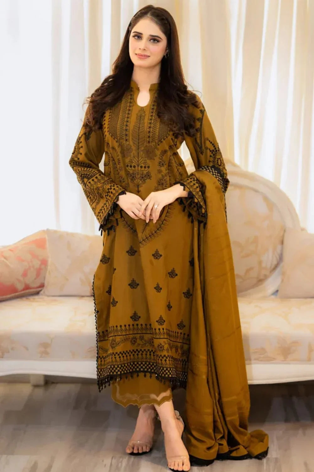 PREMIUM EMBROIDERED 3PC LAWN SUIT