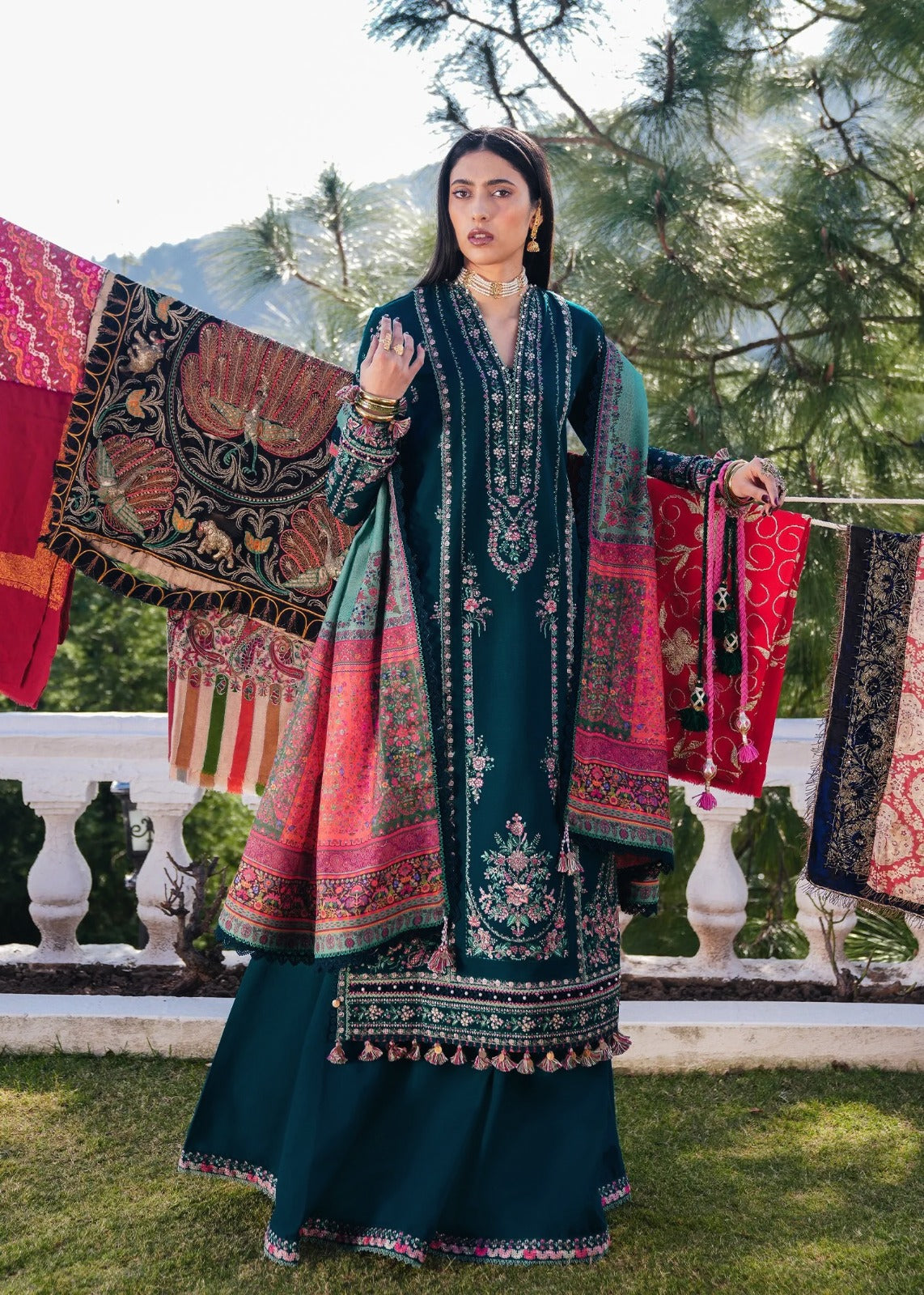 Dhanak 3PC Winter Unstitched Embroidered Suit