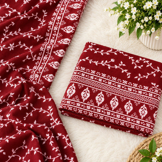 🌸FLORAL PRINTS – 2 PCS UNSTITCHED🌸