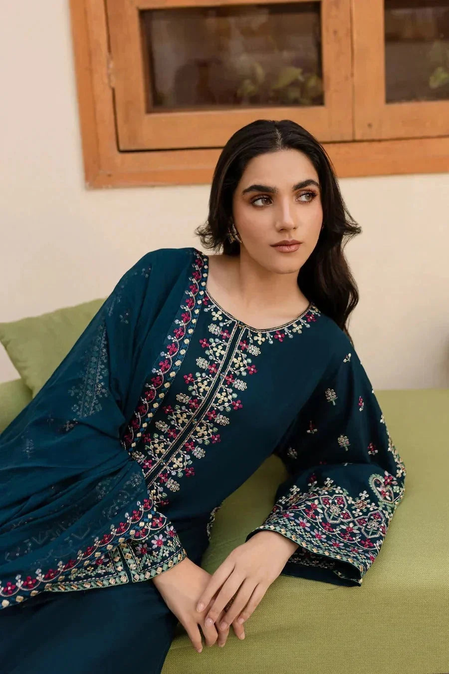 REGAL 3PC LAWN EMBROIDERED SUIT