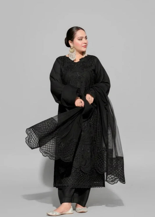 PREMIUM EMBROIDERED 3PC LAWN SUIT